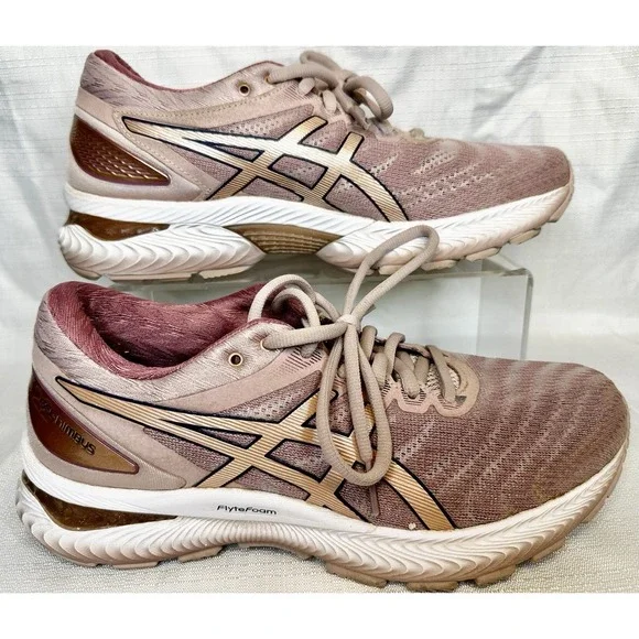 Asics Womens Gel Nimbus 22 1012A587 Pink Running Shoes Sneakers Size 8.5 - Picture 1 of 7